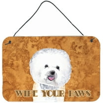 Carolines Treasures SC9135DS812 Bichon Frise Aluminium Metal Wall or Door Hanging Prints 8x12 multicolor