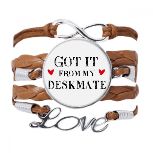 Got It From My Deskmate Graduation Season Bracelet Love Chain Rope Ornament Wristband