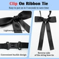 thumbnail image 5 of Monebena Western Bow Ties for Men Women, Black/Red Colonel Satin Ribbon String Cowboy Bow Tie for Costume Uniform, 5 of 6