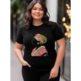 thumbnail image 4 of Women's T-Shirt,Short Sleeve Tee Shirts Casual Tops African Women Crewneck T Shirt for Women, 4 of 8
