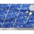 thumbnail image 2 of Soimoi Blue Cotton Voile Fabric Artistic Bird & Tree Print Fabric by the Yard 42 Inch Wide, 2 of 3