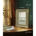 thumbnail image 4 of SUMGAR Picture Frames 5x7 Vintage Antique Retro Photo Frame Green Gold Wall Hanging and Tabletop Display Frames for Anniversaries Birthday House Warming Mother's Day, 4 of 10