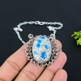 thumbnail image 2 of Natural K2 Azurite Gemstone Handmade 925 Sterling Silver Necklace 18", 2 of 2