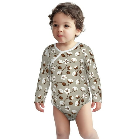 

Haiem Cotton Tree Printed Unisex-Baby Long Sleeve Onesies Bodysuits Unisex Babies Snap-Up Rompers-6 Months