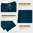 thumbnail image 3 of VIAOLI Scrubs Set for Women - Modern V-Neck Top & Tapered Leg Jogger Pants Multiple pockets Nursing Uniforms, 3 of 6