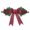 Z3-Green, variant on Christmas Swag, 18.9-inch Premium Durable Versatile Artificial Greenery Swag with Red Berries and Plaid Bow, Winter Holiday Hanging Decor for Front Door, Lintel, Wall, Window and Mantel,Z1-Green