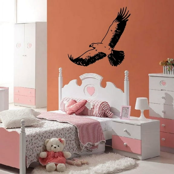 Graceful Hunter Hawk Decal - 36 Inches