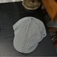 thumbnail image 3 of Gorra plana para hombre con forma de pata de gallo o mezclilla en blanco y negro, 3 of 3