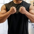 thumbnail image 6 of Byworldtasic Mens Sleeveless Tank Tops Workout Cut Off Shirt Athletic Muscle Gym T Shirts, 6 of 6