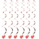 thumbnail image 5 of Dekaim 3 Tarjetas De Decoración De Remolinos De Corazón, Confeti De Boda, Decoraciones Artesanales, Suministros Para Fiestas, 5 of 5