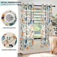 thumbnail image 3 of Yayeee Window Curtains Light Filtering 63"x42" Grommet Panel Pair Home Living Room Decor, Cute Animals, 3 of 7