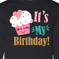 thumbnail image 4 of Inktastic It's My Birthday Cupcake Long Sleeve T-Shirt, 4 of 5