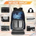 thumbnail image 3 of HUIACONG Galaxy Blue Axolotl Kids Backpack Set 4-IN-1 Ergonomic for Boys Girls Ages 6-8 Detachable Lunch Box Pencil Case Water Bottle Holder Lightweight School Backpack, 3 of 7