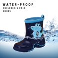 thumbnail image 5 of Siilsaa Rain Boots Kids Rain Shoes Children Waterproof Boots for Boys and Girls Dark Blue,12, 5 of 5