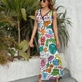 thumbnail image 3 of Harring Popular Pattern Sleeveless Dress dresses women summer birthday dress, 3 of 6