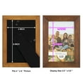 thumbnail image 5 of Grooved 4 in. x 6 in. Walnut Picture Frame (Set of 2), 5 of 8