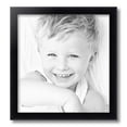 thumbnail image 2 of ArtToFrames 15" x 16" Satin Black Bull Nose Picture Frame, 15x16 inch Black Wood Poster Frame (WOM-1417), 2 of 7