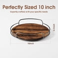thumbnail image 2 of Organizador de Cocina Lazy Susan Giratorio, Plato Giratorio de Madera para Gabinete, Mesa, Cocina, Despensa, Mostrador de Baño, Especiero Giratorio, Centro de Mesa (1 Nivel), 2 of 4