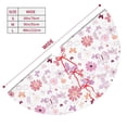 thumbnail image 3 of Lsque Retro Floral Print Christmas Tree Skirt, Tree Skirt with Ties or Velcro, Perfect for Holiday Decorations, Halloween, and New Year-36", 3 of 7