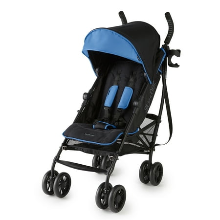 Summer Infant 3Dlite+ Convenience One-Hand Adjustable Stroller Blue/Black