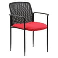 thumbnail image 2 of Boss Office Products B6909-GY Stackable Mesh Guest Chair, Grey, 2 of 8