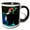 Black/White, variant on 3drose, Fred Durst, 11oz Two-tone Red Mug