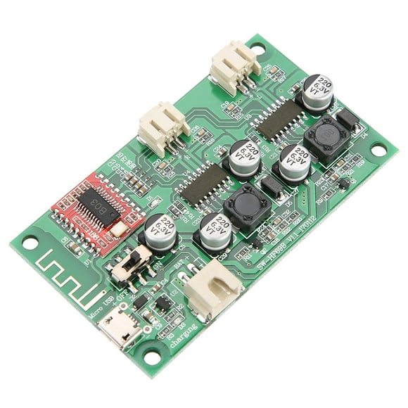 Bluetooth Power Amplifier Board,2x6W Bluetooth Power Amplifier Lithium Battery Powered Amplifier Amplifier Board State-of-the-Art Design