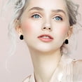 thumbnail image 4 of Hearth & Gear Retro Earrings Black Earrings Female Geometric Irregular Earring Design High End Earrings Light Earrings Earring Set Cute Clip on Earrings Clip on Earrings for Girls Cat Earrings, 4 of 7
