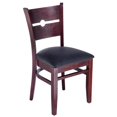 thumbnail image 2 of Chaise Arrière Lolly en Acajou Noir (Lot de 2), 2 of 2