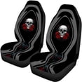 thumbnail image 5 of Pzuqiu Skull Rose Seat Protectors 3 PCS Car Seat Covers Full Set Durable Vehicle Decor Suitable for Trucks Cars, 5 of 10