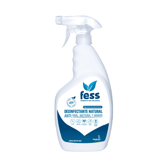 Desinfectante todo en Uno: Antiviral, Antibacterial y Antifúngico en spray FESS 1L