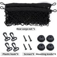 thumbnail image 2 of Cargo Net, Elastic Trunk Organizer For Car, SUV, Vehicle, Heavy Duty Stretchable Nylon Storage Net Mesh, Convenient And Practical Adjustable Hook Design (90.2 X 40.9 Cm), 2 of 5