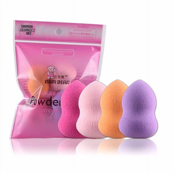 Nuevo 4pcs Pro maquillaje Fundación Puff Multi Forma Esponjas (Buy 2 get 1 free)