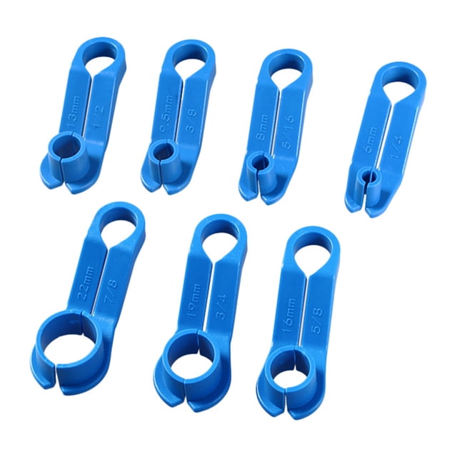 SHISUYAN Auto Air Conditioner Fluorine Pipe Removal Tool Abs Blue 7Pcs For Automotive Maintenance