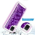 thumbnail image 4 of Samsung Galaxy A12 Case, Rosebono Graphic Design Shockproof Impact Resistant Protective Full-Body Rugged Clear Hybrid Bumper Case for Samsung Galaxy A12 (Purple Shell), 4 of 4