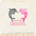 thumbnail image 4 of Inktastic You're Flippin' Fintastic Dolphins Girls Toddler Dress, 4 of 5