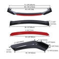 thumbnail image 2 of Front Bumper Lip Splitter Spoiler Chin For Chevy 00-07 Monte Carlo SS Carbon F+, 2 of 16