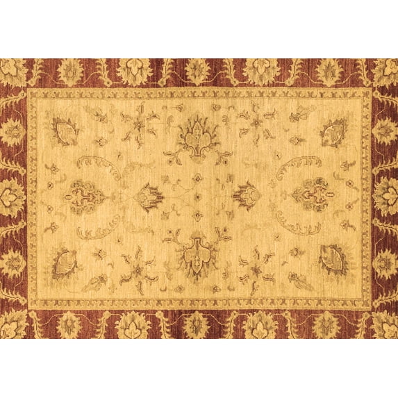 Ahgly Company Indoor Rectangle Oriental Brown Traditional Area Rugs, 5' x 8'