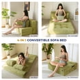 thumbnail image 3 of Sofá MAXYOYO Convertible 4 en 1 Cama Sofá Plegable Verde, 3 of 9