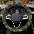 thumbnail image 3 of Yuyamidu Camo Hunting Steering Wheel Cover Car Accessories Men Winter Auto Steering Wheel Protecor Wood Steering Wheel Case Flannel Car Steering Wrap, 3 of 7