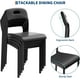 thumbnail image 5 of Juego de 4 sillas de Comedor, apilables, Modernas, sillas de Cocina de plástico, con Patas de Metal, fácil Montaje, Impermeables y Resistentes a Las Manchas para Cocina, Sala de Estar, Restaurante, 5 of 7