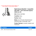 thumbnail image 2 of Right Exhaust Manifold - Compatible with 2009 - 2016 Chevy Express 4500 6.6L V8 2010 2011 2012 2013 2014 2015, 2 of 2