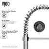 VIGO 32'' L x 19'' W Undermount Kitchen Sink with Faucet, Grid, Strainer, Colander and Soap Dispenser