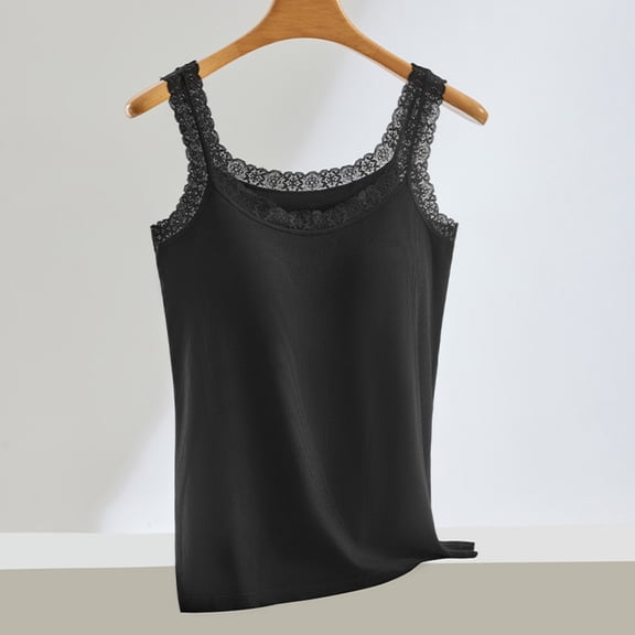 Njagoc3 Women's Cowl Neck Wide Strap Camisole with Built-in Bra, Seamless Stretchy Tank Top for Daily Wear