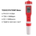 thumbnail image 4 of Digital Water Quality Monitor Tester-PH/TDS/EC/Temp Analyze Monitor Tester For Pool/Drinking Water/Aquariums/Life Water ,Easy to Use, 4 of 7