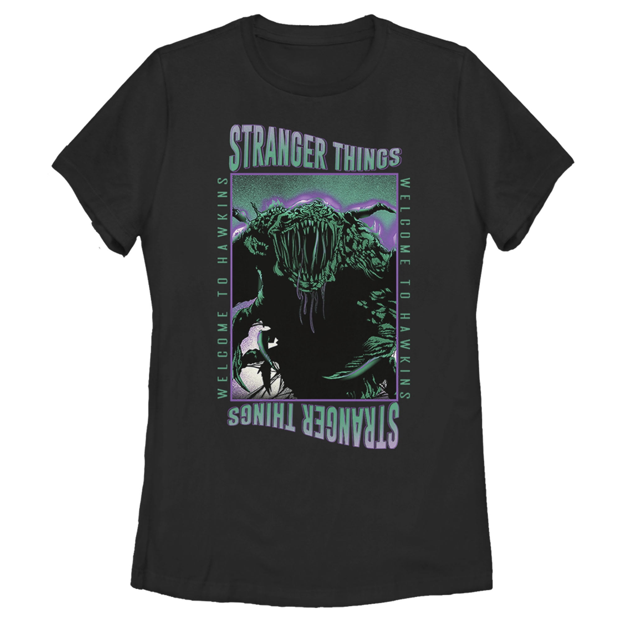 Stranger Things - Stranger Things Women's Welcome To Hawkins Demogorgon ...