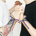 thumbnail image 2 of 6pcs Rainbow Ribbon LGBT Ribbon Gift Packing Ribbon DIY Bowknot Making Ribbon, 2 of 9