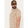 thumbnail image 2 of Cody James Men's Anderson Plaid Print Short Sleeve Button-Down Western Shirt - BASFA23W92-TAN XX-, 2 of 4