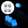 thumbnail image 3 of Set of 4 Glowing Tire Valve Stem Cover Valve Stem Cover Universal Tyre Accessories Blue, 3 of 8