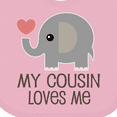 thumbnail image 4 of Inktastic My Cousin Loves Me Boys or Girls Baby Bib, 4 of 4